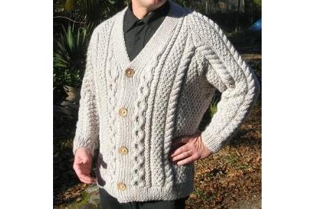 gilet manches raglans col V