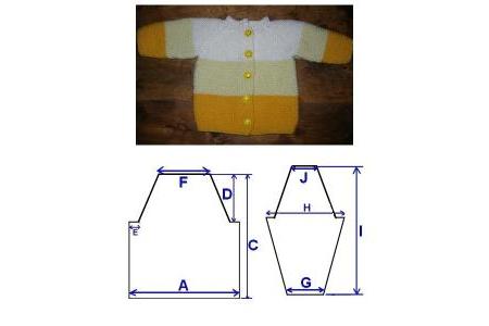 gilet au point mousse