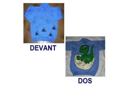 jacquard dinosaure