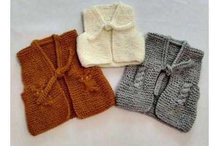 Explications de 3 doudounes layette en country wool