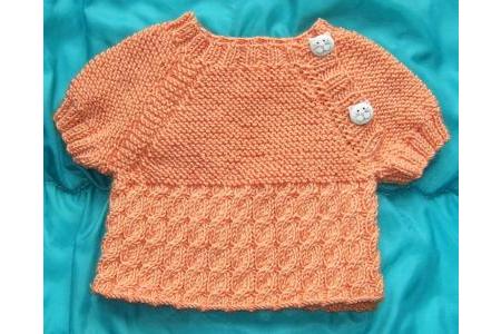 Maillot layette en Victory en torsades et mousse