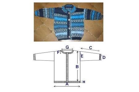 gilet droit col rond