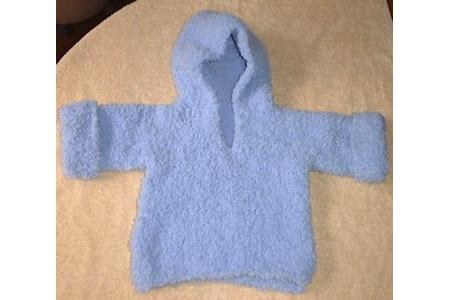 pull layette à capuche en Tendresse