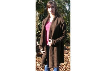 manteau col écharpe