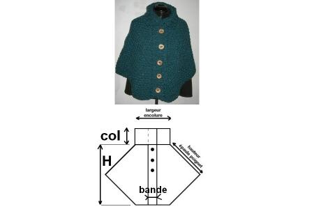 Chauffe épaule façon poncho