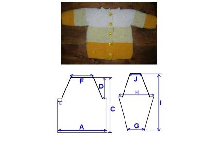 gilet au point mousse