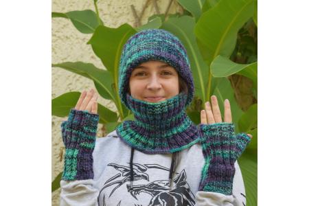 Explications bonnet, col et mitaines taille adultes