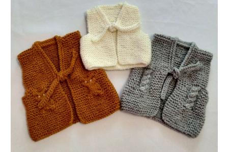 Explications de 3 doudounes layette en country wool