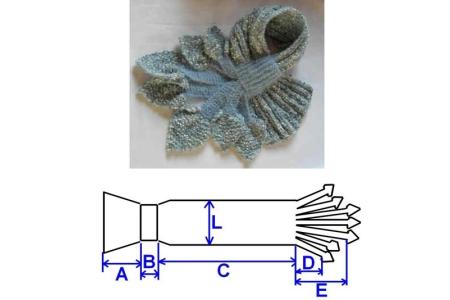 Echarpe bouquet de coeurs