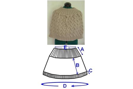 Chauffe épaules avec point fantaisie