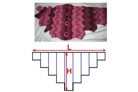 châle au point chevron 1
