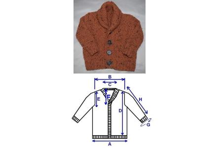 gilet manches montées large col châle