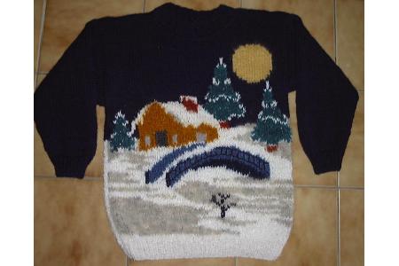 pull paysage d'hiver