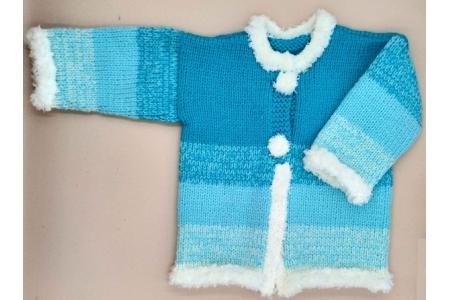 Gilet layette Tendresse bleue