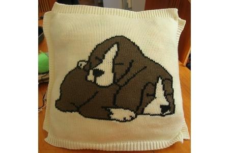 coussin teckels en baby soft