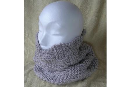 snood mousse et cotes en Alpina6