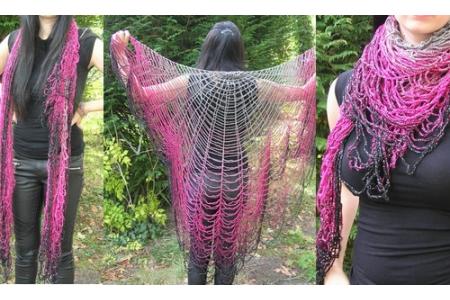 châle toile d'araignée