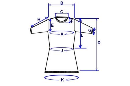 Robe cintrée col rond manches montées