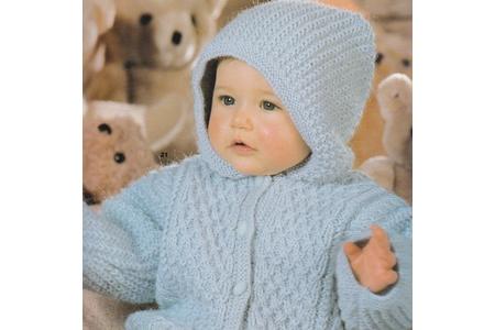 paletot layette à capuche