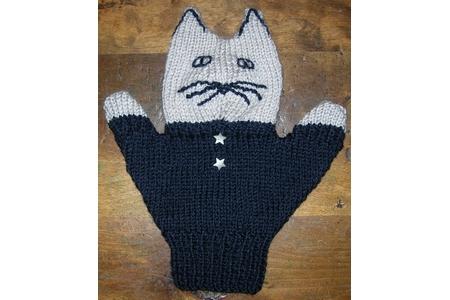 marionnette à main chat