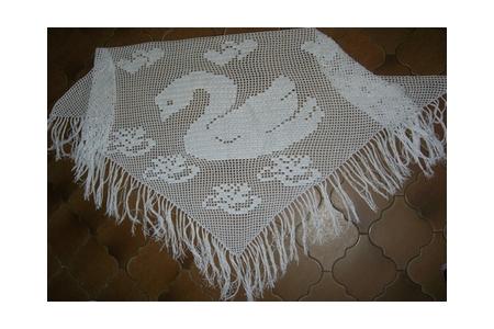 châle cygne en rio fine