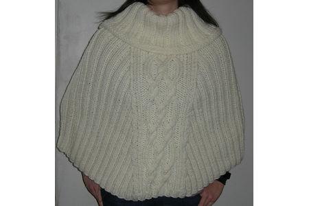 chauffe épaules à bande centrale et grand col