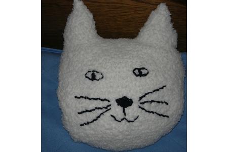 coussin tête de chat en tendresse